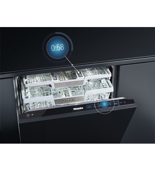 Miele 美诺无把手全嵌入式洗碗机G 7960 SCVi 双击开门 家居互联